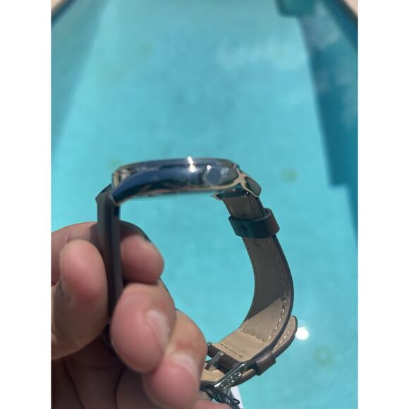 Fossil Fenmore BQ2865 44mm Cream Dial Brown Leather Quartz Watch - Picture 14 of 17